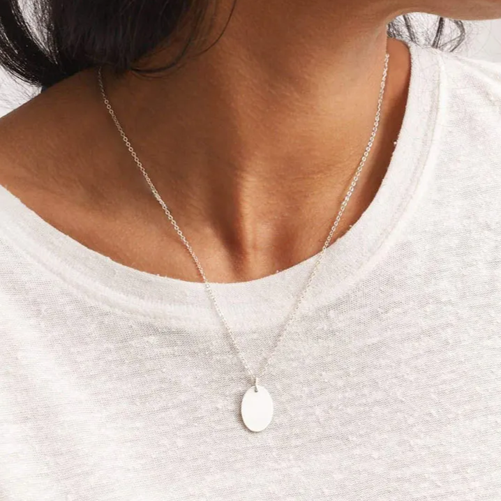 Oval Pendant Necklace