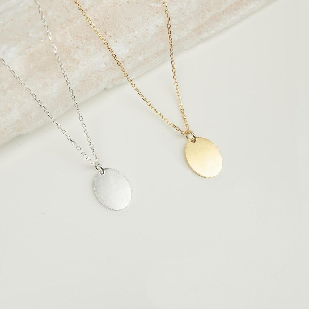Oval Pendant Necklace