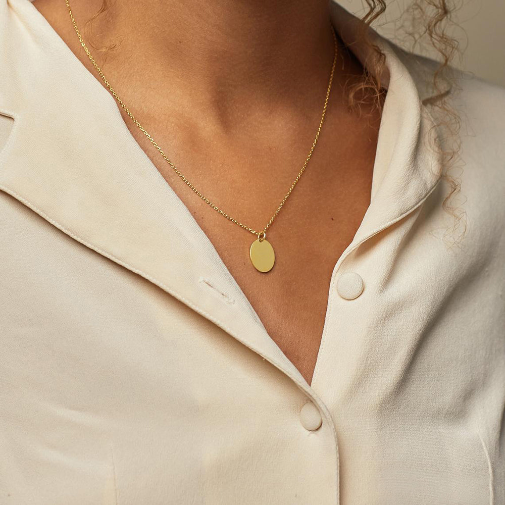 Oval Pendant Necklace