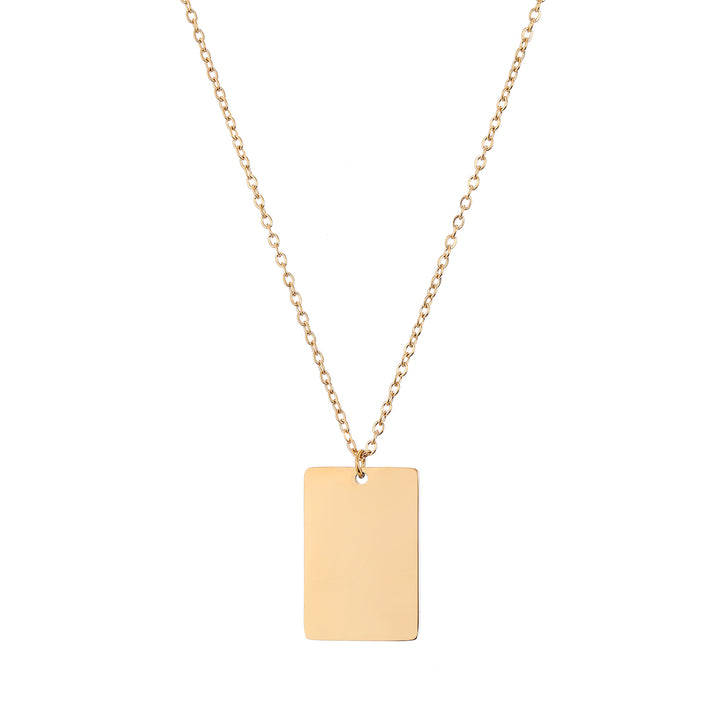 Rectangle Pendant Necklace