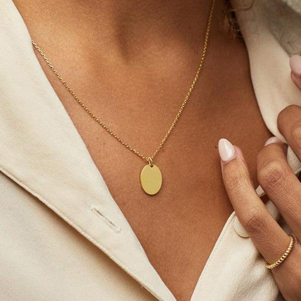 Oval Pendant Necklace